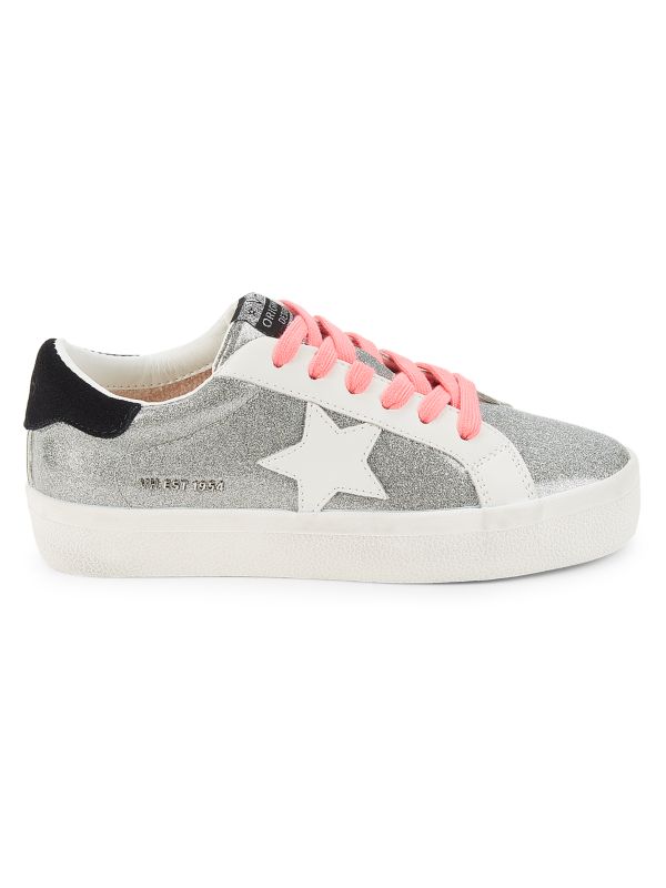 Vintage Havana Star Patch Glitter Platform Sneakers